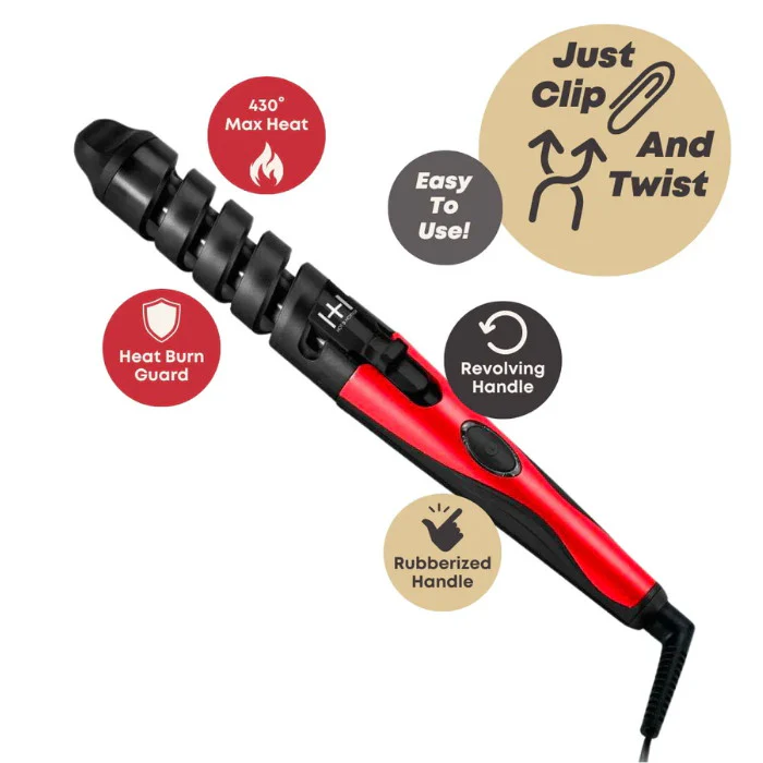 Annie Hot & Hotter Ceramic Spiral Curling Iron 3/4" - Image 2