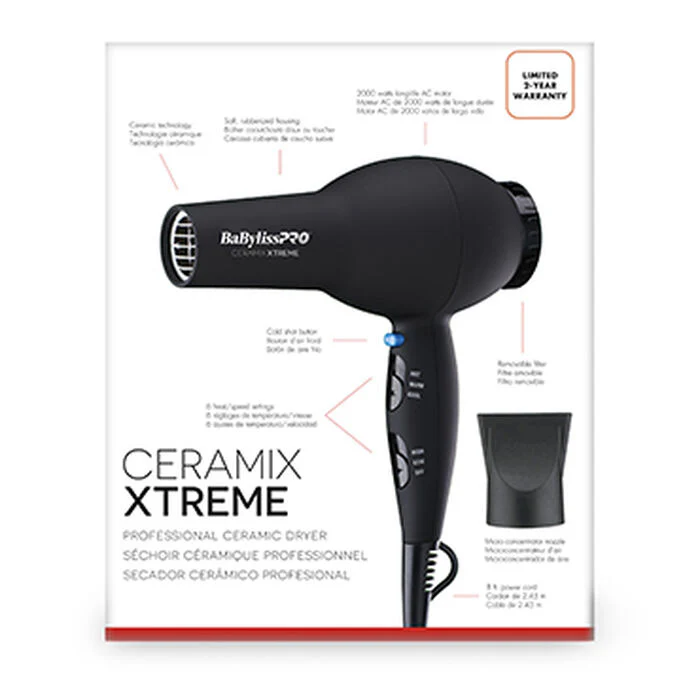 Babyliss Pro Ceramix Xtreme 2000 Dryer - Image 5