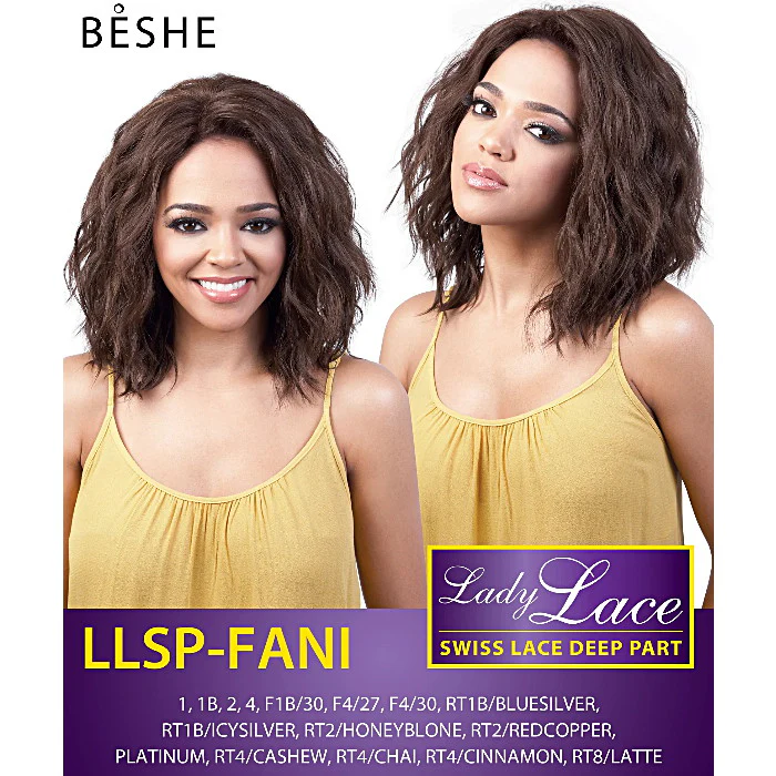 Beshe Lady Lace Swiss Lace Deep Part Wig - LLSP-FANI - Image 5