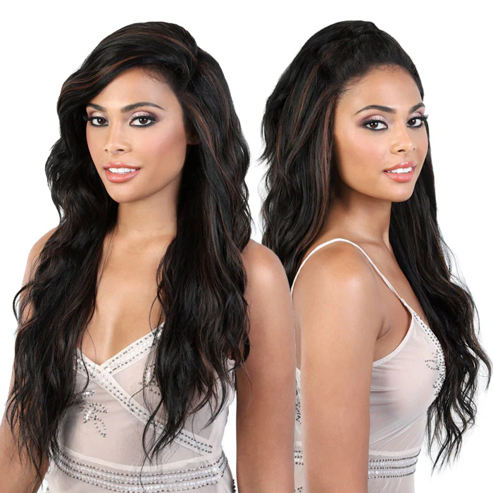 Beshe Pony Part Bow Shaped Swiss Lace Front Wig - SWAN - Image 2