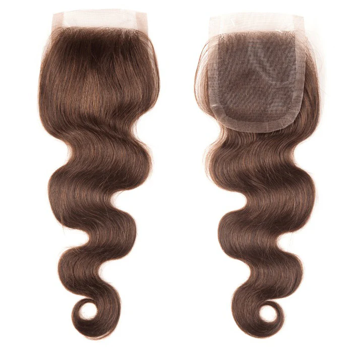 Black Diamond 100% Remi Human Hair Mono Top Closure - WAVY 12" - Image 3