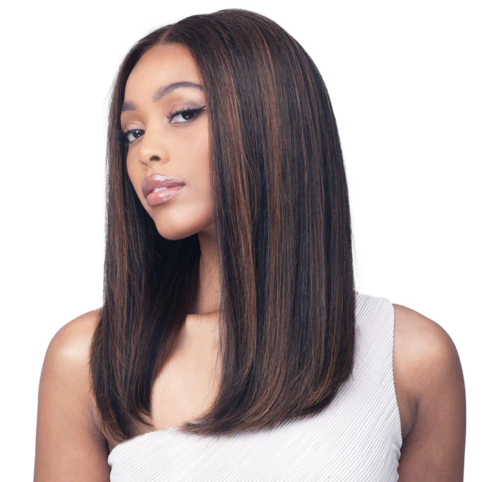 Bobbi Boss 100% Human Hair HD Deep Part Lace Wig - MHLF589 STRAIGHT 18 - Image 2