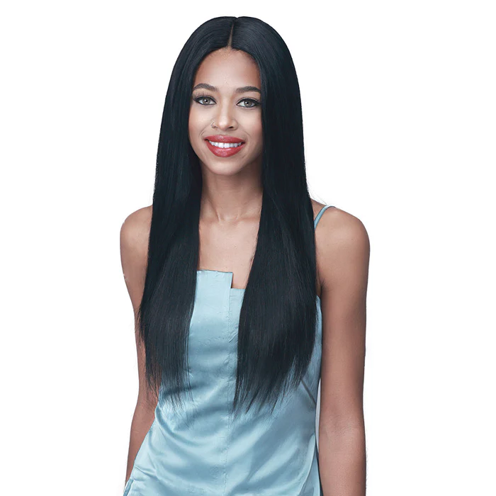 Bobbi Boss 100% Human Hair HD Lace Wig 4" Deep Part - MHLF498 NATURAL STRAIGHT 26"