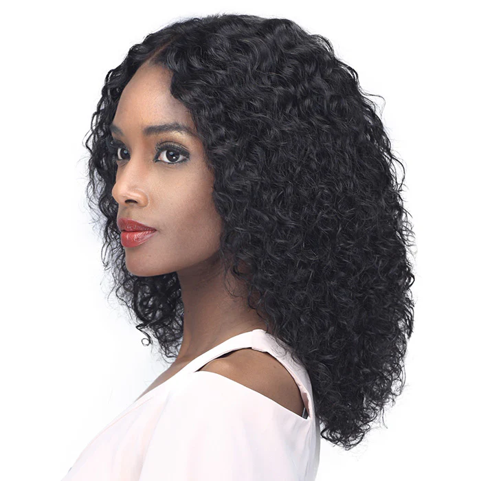 Bobbi Boss 100% Unprocessed Human Hair 5 Deep Part Lace Wig - MHLF503 JHERI CURL 16 - Image 2
