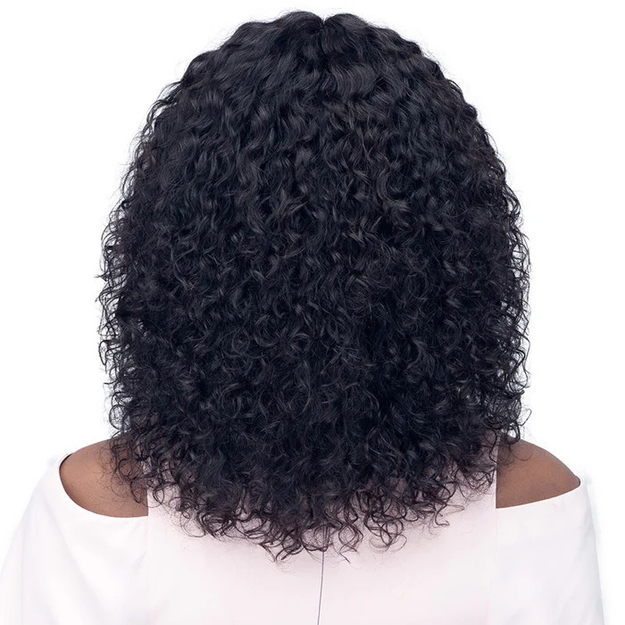 Bobbi Boss 100% Unprocessed Human Hair 5 Deep Part Lace Wig - MHLF503 JHERI CURL 16 - Image 3