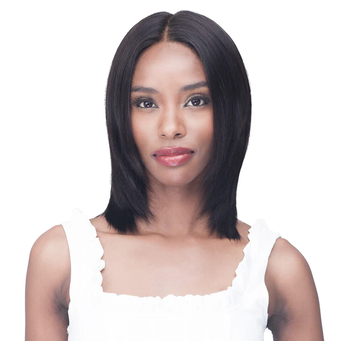 Bobbi Boss 100% Unprocessed Remy HD Lace Part Bundle Hair Wig -STRAIGHT 12"