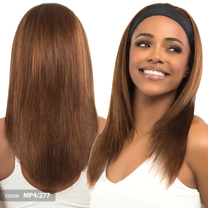 Bobbi Boss Active 100% Human Hair Headband Wig - MH1422 HB STRAIGHT - Image 2