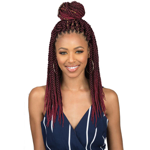 Bobbi Boss African Roots Bomba Pre-Looped Crochet Braids - SENEGAL TWIST 18/24" - Image 2
