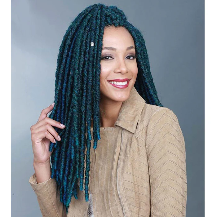Bobbi Boss African Roots Pre-Looped Crochet Braid Senegal Bomba Dreadlocks - FAUX LOCS SOUL 18" - Image 4