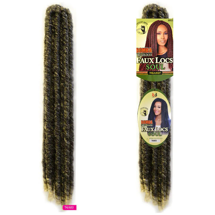 Bobbi Boss African Roots Pre-Looped Crochet Braid Senegal Bomba Dreadlocks - FAUX LOCS SOUL 18" - Image 5