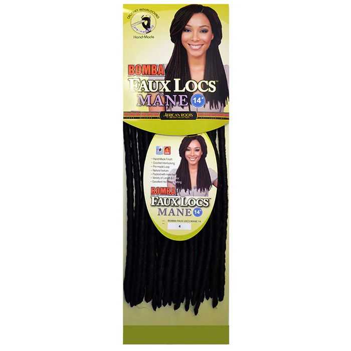 Bobbi Boss African Roots Pre-Looped Crochet Braids - BOMBA FAUX LOCS MANE 14" - Image 3