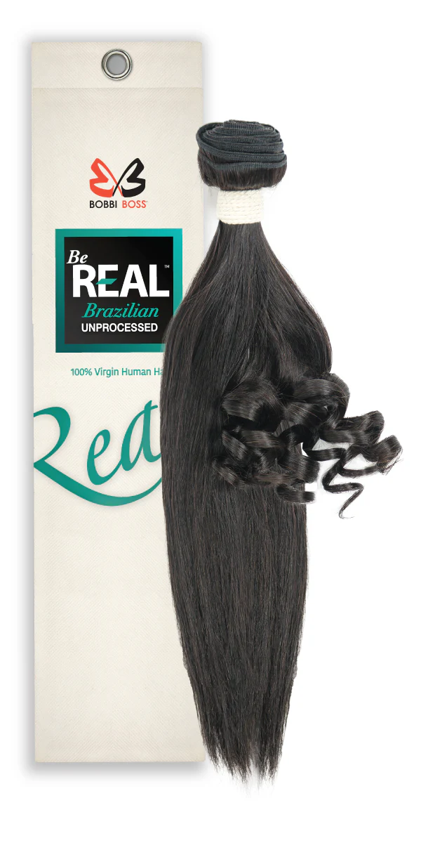 Bobbi Boss Be Real Brazilian Unprocessed Virgin Human Hair Weave - NEW DEEP 10"-12" - Image 3