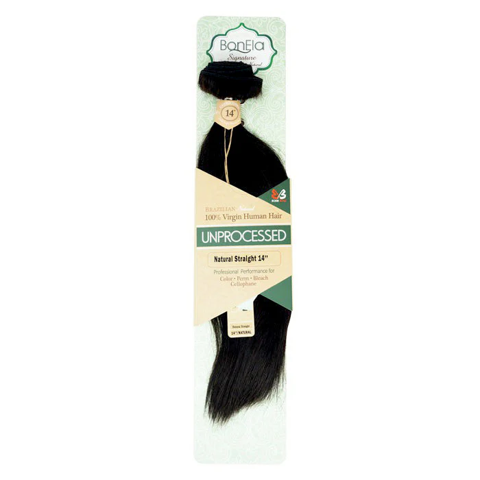 Bobbi Boss Bonela Brazilian Natural 100% Virgin Human Hair Unprocessed Weave - NATURAL STRAIGHT 18" - Image 4