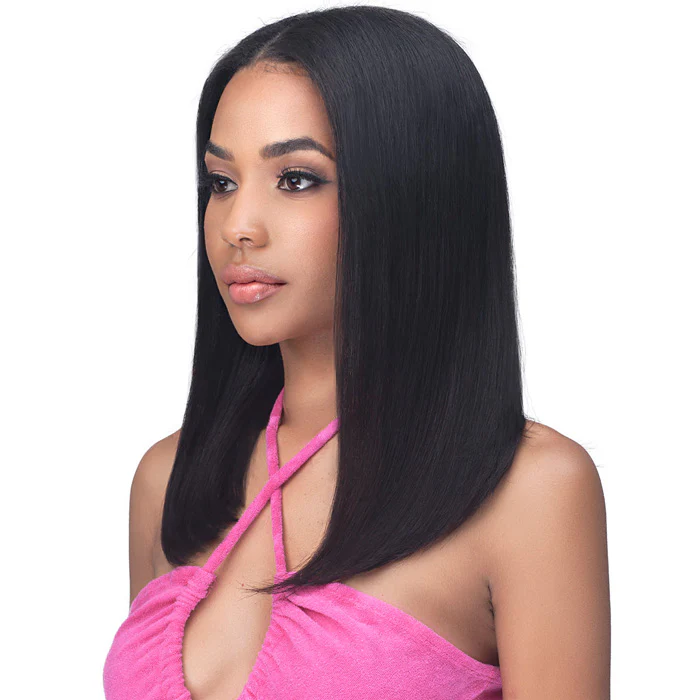 Bobbi Boss V-Shape Open Part with HD Lace Wig MHV001-16 STRAIGHT 16 - 100% UNPROCESSED HUMAN HAIR - Image 2