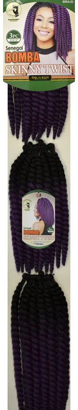 Bobbi Boss African Roots Braid Senegal Bomba SKINNY TWIST 3 PCS - Image 4