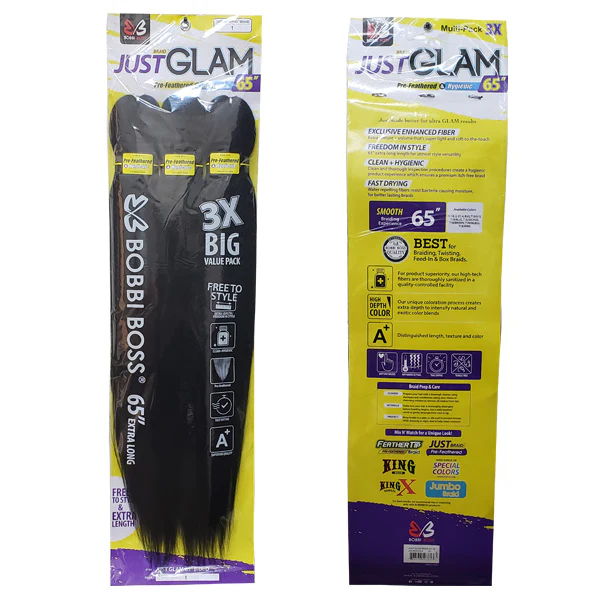 Bobbi Boss Braids - 3X PRE-FEATHERED JUST GLAM 44/65/72" - Image 4