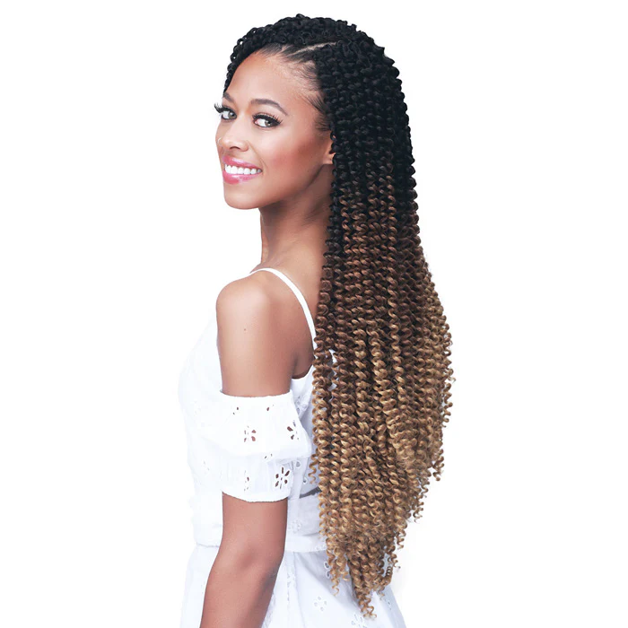 Bobbi Boss Brazilian Pre-Looped Crochet Braids - SOFT WATER WAVE 3X 18" - Image 2
