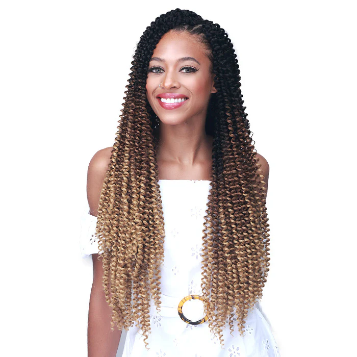 Bobbi Boss Brazilian Pre-Looped Crochet Braids - SOFT WATER WAVE 3X 18" - Image 3