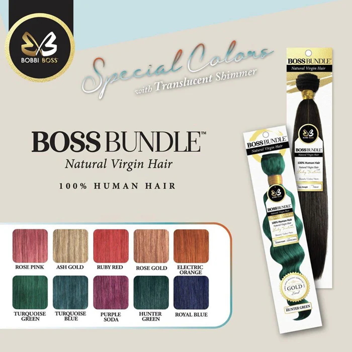 Bobbi Boss Bundle 100% Natural Virgin Hair Gold Level Weave - YAKY STRAIGHT 10-22" - Image 9