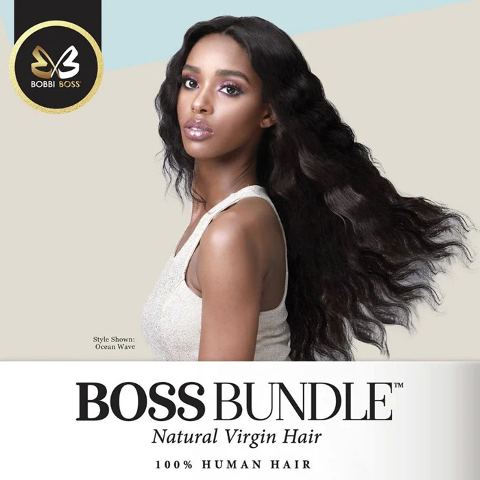 Bobbi Boss Bundle 100% Natural Virgin Hair Gold Level Weave - OCEAN WAVE 10-18" - Image 6