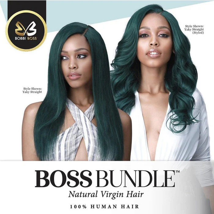 Bobbi Boss Bundle 100% Natural Virgin Hair Gold Level Weave - YAKY STRAIGHT 10-22" - Image 7