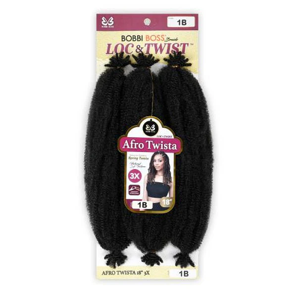 Bobbi Boss Crochet Braids Loc & Twist - 3X AFRO TWISTA 18" - Image 4