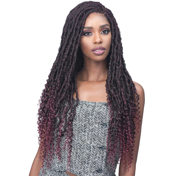 Bobbi Boss Faux Loc Curly 4x4 Lace Front Wig - MLF519 ZALA