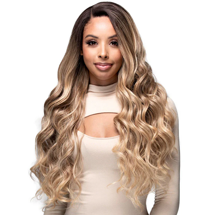 Bobbi Boss Glueless Human Hair Blend 13x4 HD Lace Front Wig - MBLF403 HANNIE - Pre-Plucked - Image 2