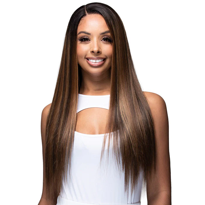 Bobbi Boss Glueless Human Hair Blend 13x4 HD Lace Front Wig - MBLF404 LOU - Pre-Plucked - Image 2