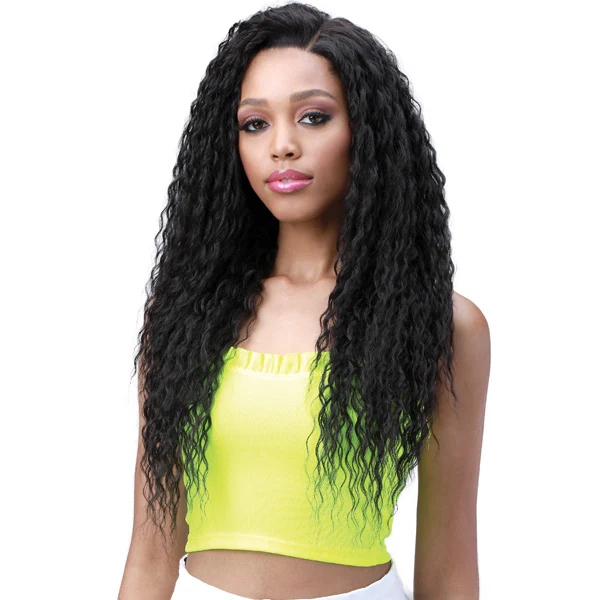 Bobbi Boss Human Hair Blend Miss Origin 13x6 Swiss Lace Frontal Wig - MOGLWBR26 BRAZILIAN WAVE 26 - Image 2