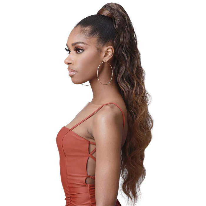 Bobbi Boss Human Hair Blend Tress Up Ponytail - BODY WAVE 28" - Image 2