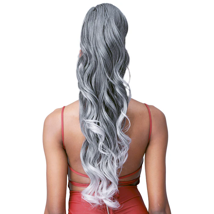 Bobbi Boss Human Hair Blend Tress Up Ponytail LOOSE CURL 28 - Image 2