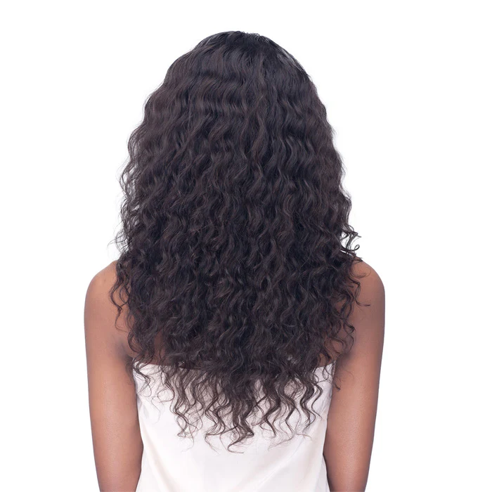 Bobbi Boss Unprocessed Human Hair Wet & Wavy 13"X4" Hand Tied Deep HD Lace Wig - MHLF519 BRAELYNN - Image 3