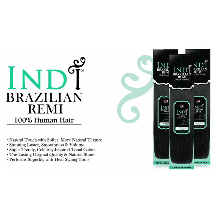 Bobbi Boss Indi Brazilian Remi 100% Human Hair Weave - NATURAL YAKI 10S-18" - Image 7