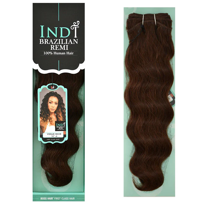 Bobbi Boss Indi Brazilian Remi 100% Human Hair Weave - VOGUE WAVE 18" - Image 3