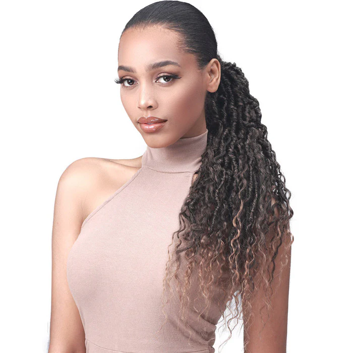 Bobbi Boss Miss Origin Tress Up Easy Ponytail - MOD041 NU LOCS FRENCH DEEP BOHO 20"