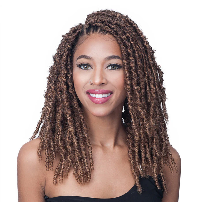 Bobbi Boss Nu Locs Pre-Looped Crochet Braid - DISTRESSED BUTTERFLY LOCS PLUS 12" 2X - Image 2