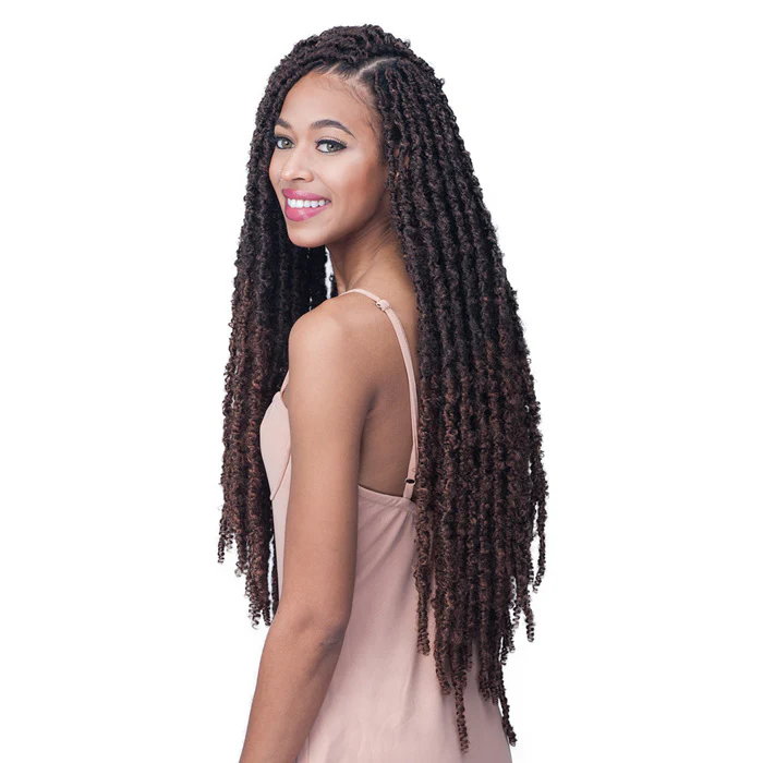 Bobbi Boss Nu Locs Pre-Looped Crochet Braid - DISTRESSED BUTTERFLY LOCS PLUS 24" 2X - Image 2
