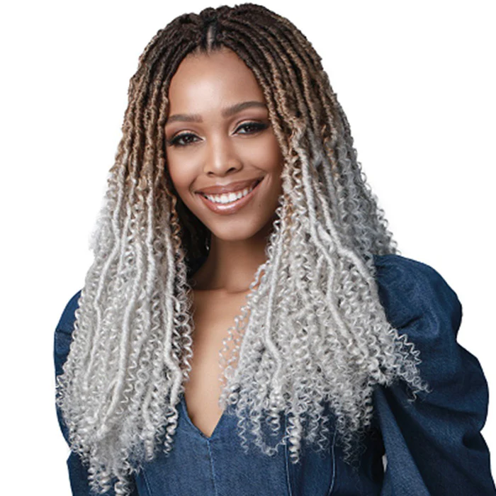 Bobbi Boss Nu Locs Pre-Looped Crochet Braid - NU LOCS WATER CURL BOHO 18" 2X - Image 2