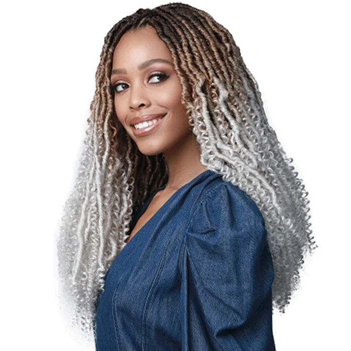 Bobbi Boss Nu Locs Pre-Looped Crochet Braid - NU LOCS WATER CURL BOHO 18" 2X - Image 3