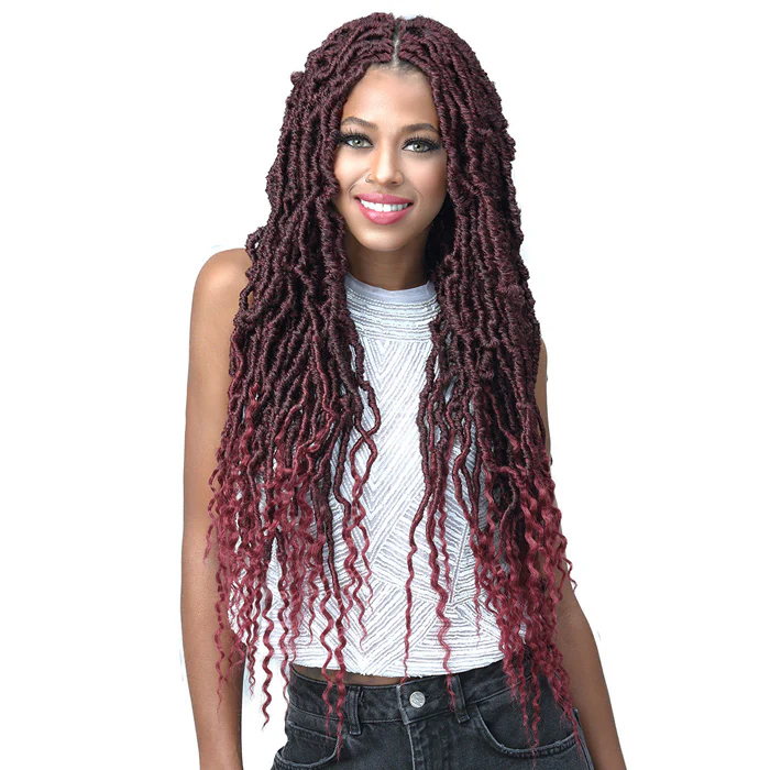 Bobbi Boss Pre-Looped Crochet Braid - NU LOCS FRENCH TIPS 18/24/36" 2X - Image 5