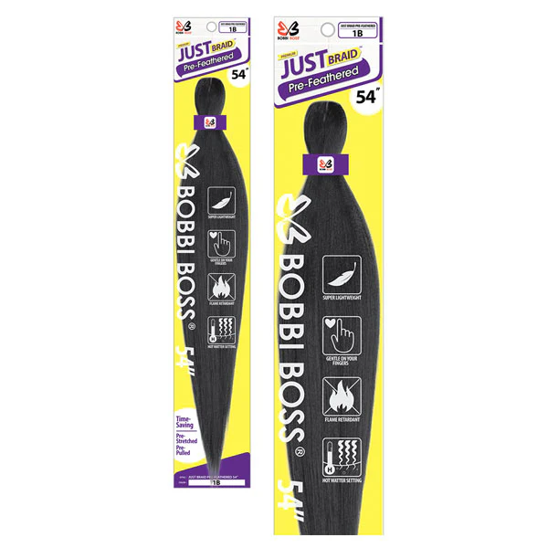 Bobbi Boss Pre-Stretched Braids - PRE-FEATHERED JUST BRAID 54" - Image 3
