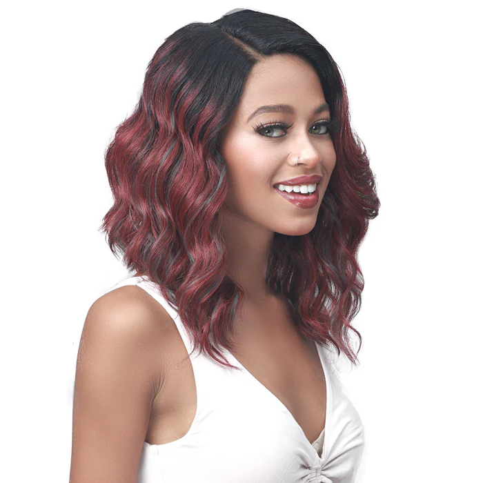 Bobbi Boss Premium Synthetic Lace Front Wig 4.5" Deep Lace Part MLF487 HENNA - Image 2