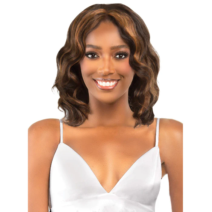 Bobbi Boss Remy 100% Human Hair Lace Part Wig - MH201 LOOSE DEEP 14"