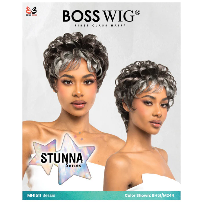Bobbi Boss Stunna 100% Unprocessed Human Hair Full Wig - MH1511 BESSIE - Image 3