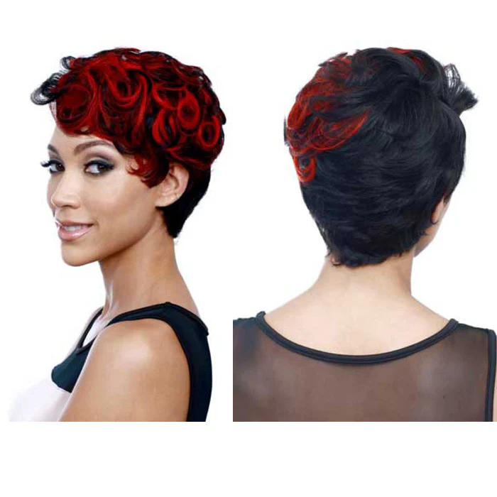 Bobbi Boss Visso 100% Human Hair Weave - FOXY SHORT 3 PCS (1 Pack Complete) - Image 2