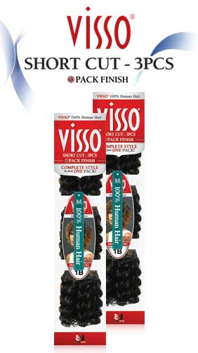 Bobbi Boss Visso 100% Human Hair Weave DISCO SHORT 3 Pcs (1 Pack Finish) - Image 2