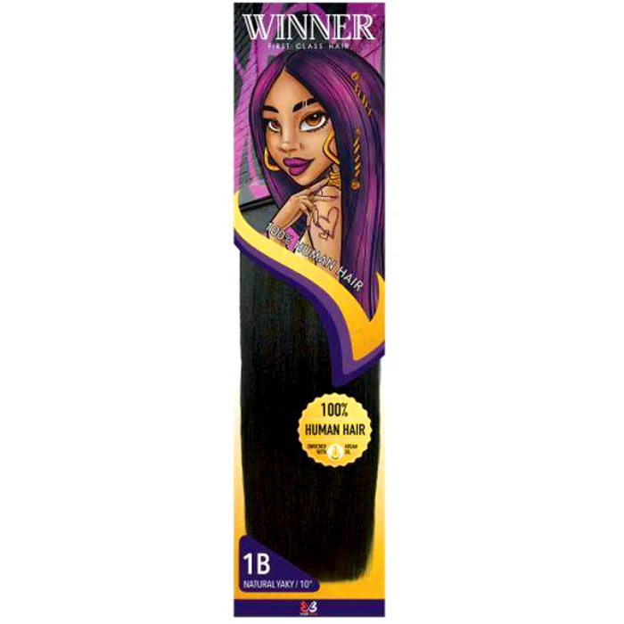 Bobbi Boss Winner 100% Human Hair Weave - NATURAL YAKY 8-18" - Image 5