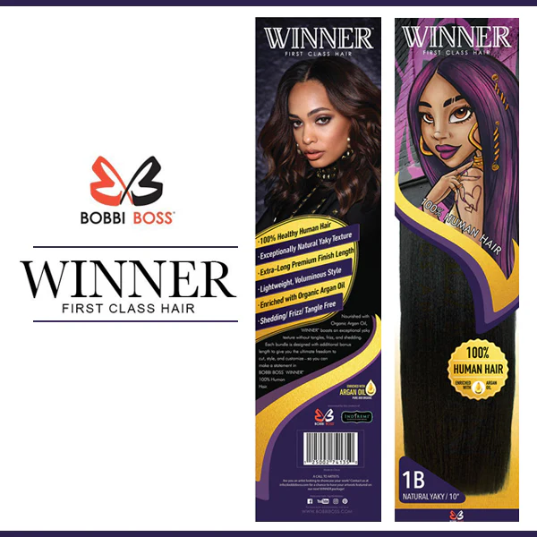 Bobbi Boss Winner Human Hair Weave NATURAL YAKY MP 8 - 18 Inch / 1 Pack Finish - Image 4