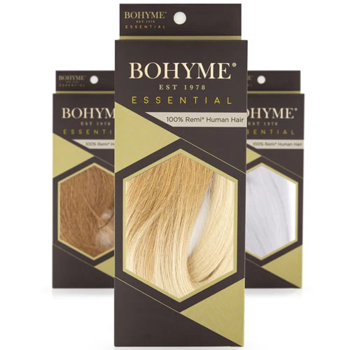 Bohyme Essential 100% Remi Human Hair Clip In Extension Weave - HALO 18"
